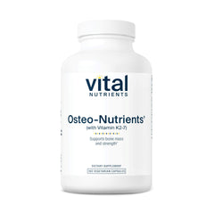 Vital Nutrients Osteo-Nutrients bottle front showcasing vegetarian bone health support.