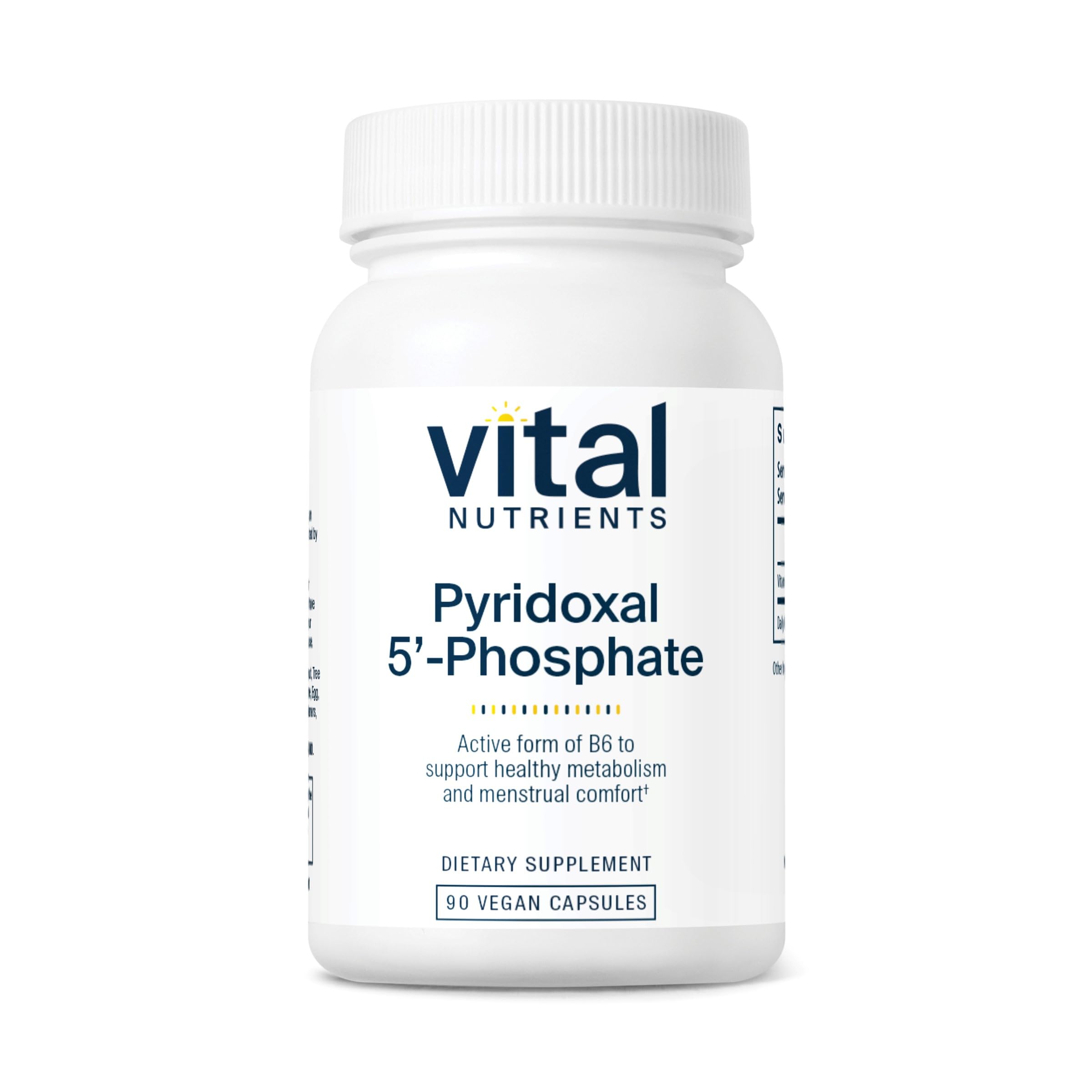 Vital Nutrients P5P active-form bottle supports steady energy metabolism