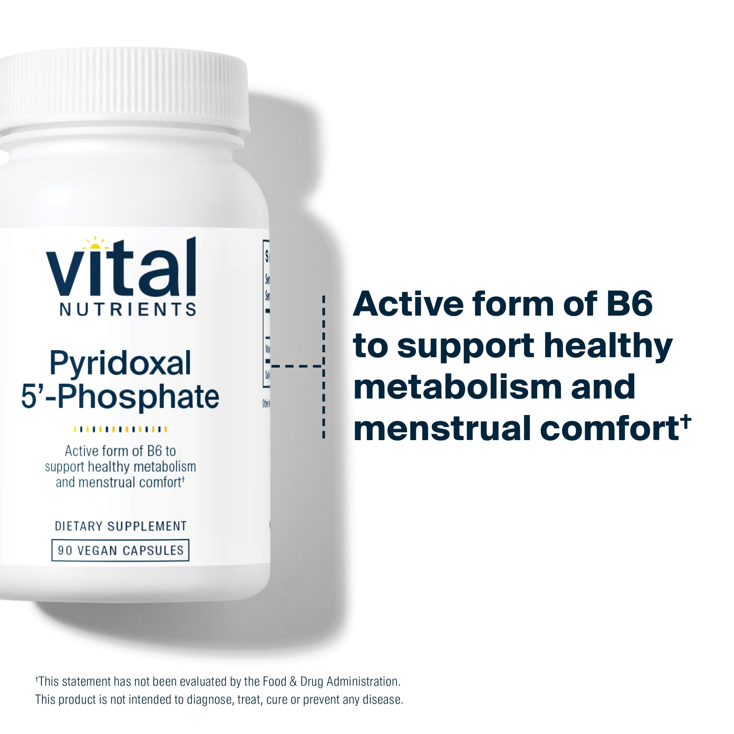 Vital Nutrients P5P label closeup reveals clean vegan ingredients