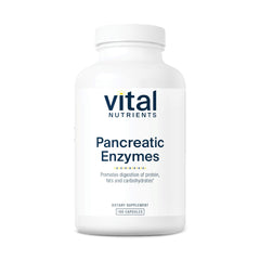 Vital Nutrients pancreatic enzymes 1000mg bottle front for digestion support