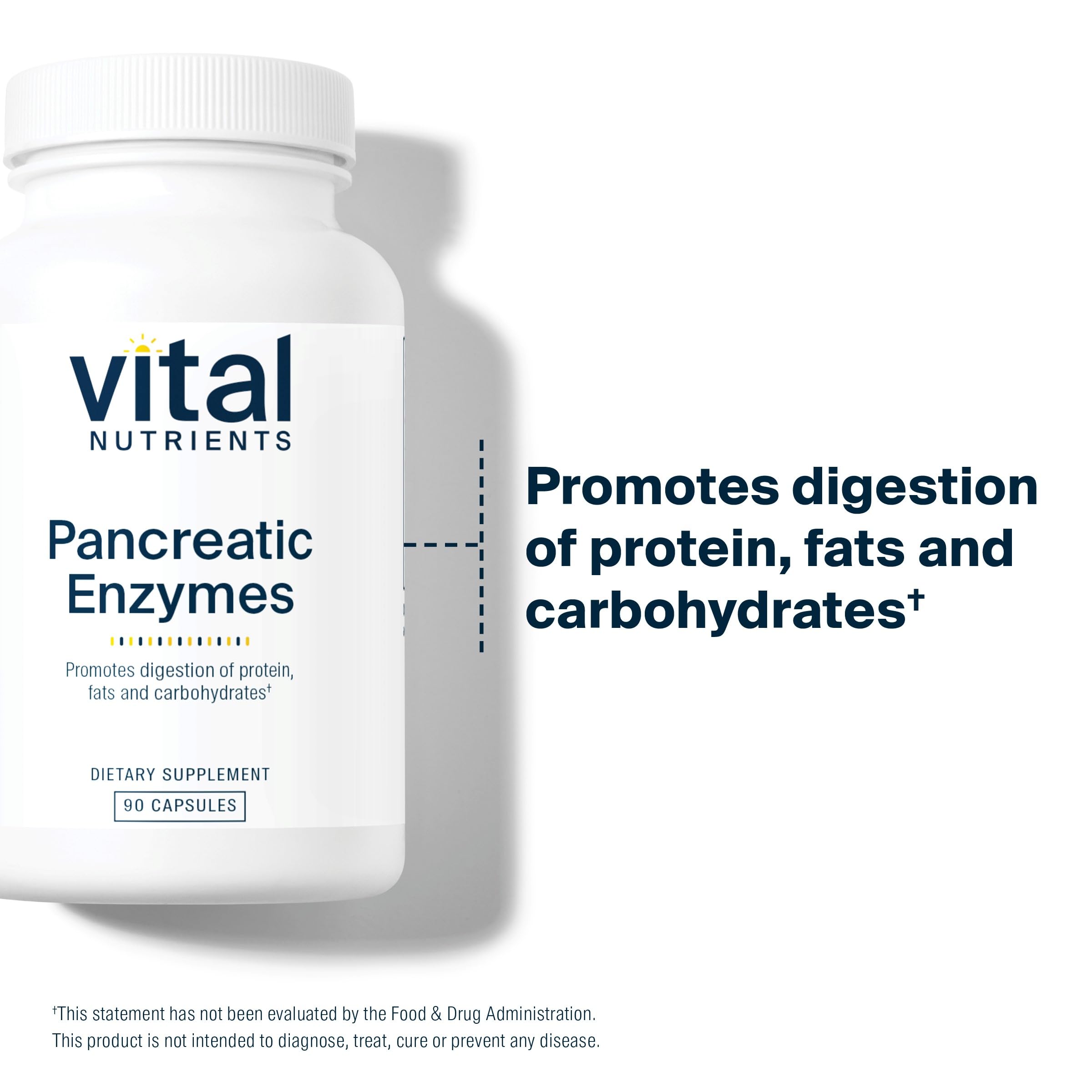 Vital Nutrients ingredients label showing gluten-free dairy-free formula