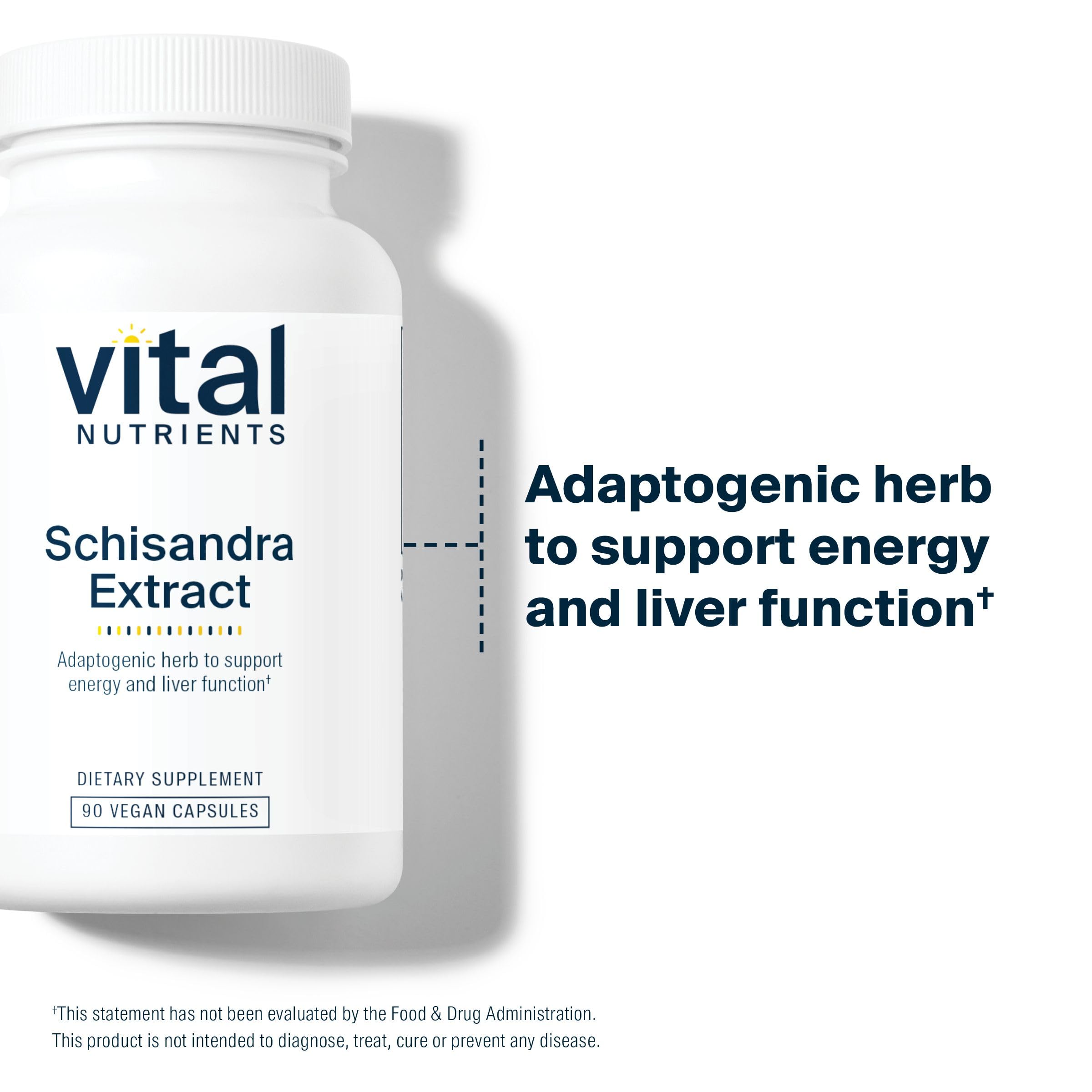 Vital Nutrients Schisandra Extract bottle with glass illustrating daily ritual