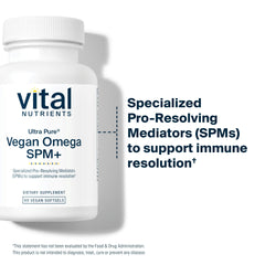 Vital Nutrients SPM+ with DHA and DPA shown as a synergistic plant-based option.