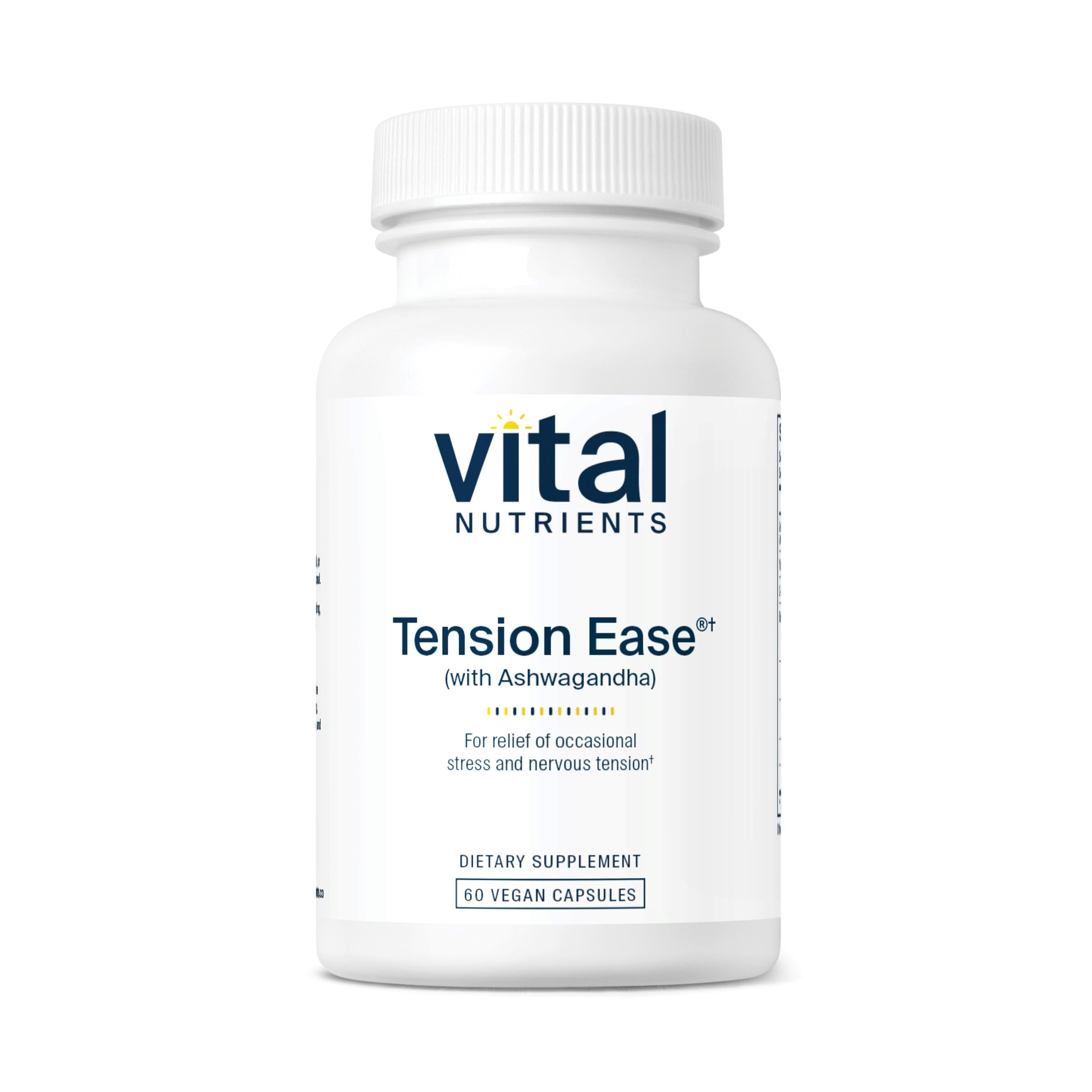 Vital Nutrients Tension Ease with Ashwagandha capsules for daily stress support
