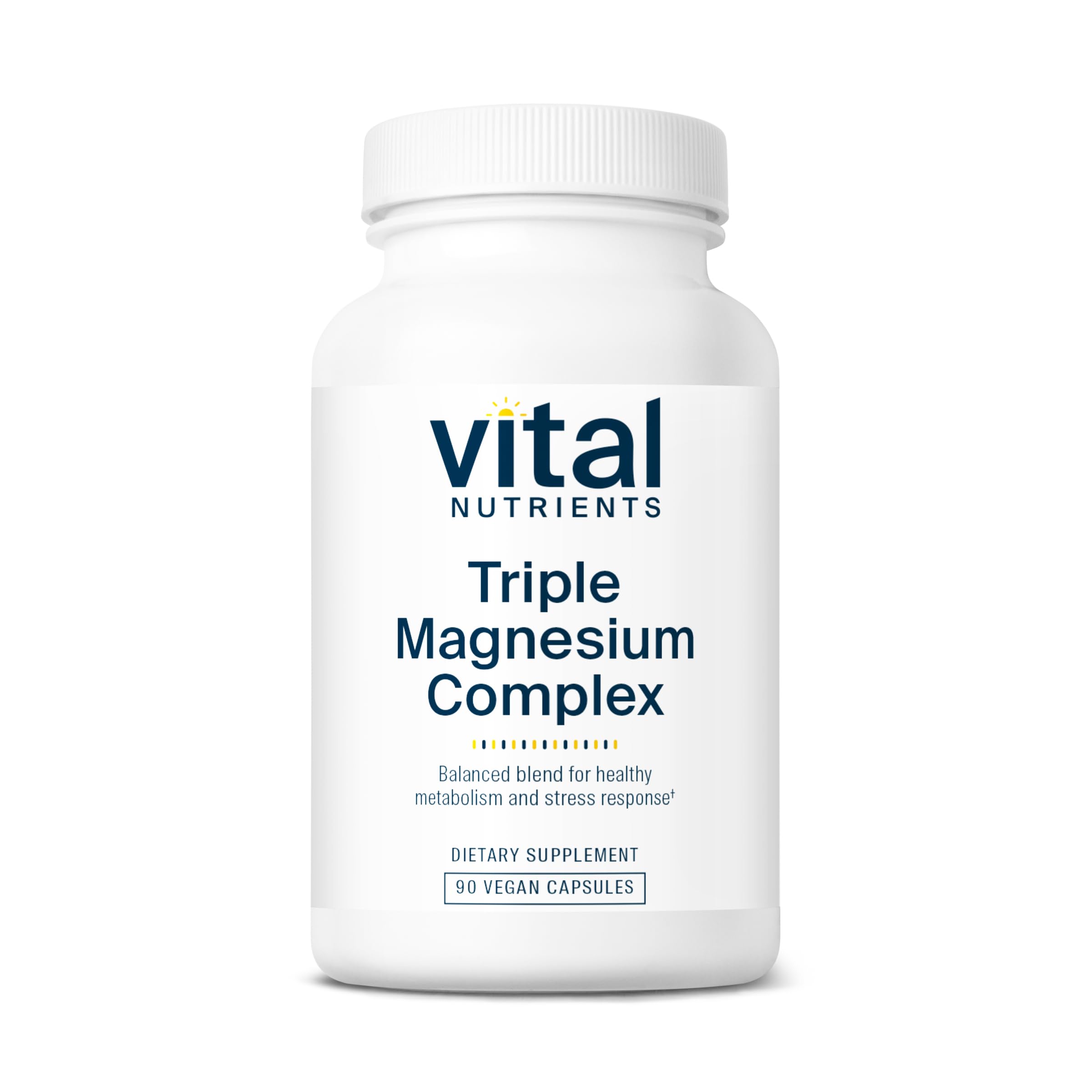 Vital Nutrients Triple Magnesium Complex bottle front for everyday magnesium support.
