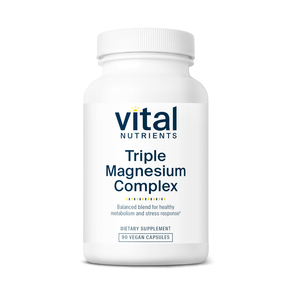 Vital Nutrients Triple Magnesium Complex bottle front for everyday magnesium support.