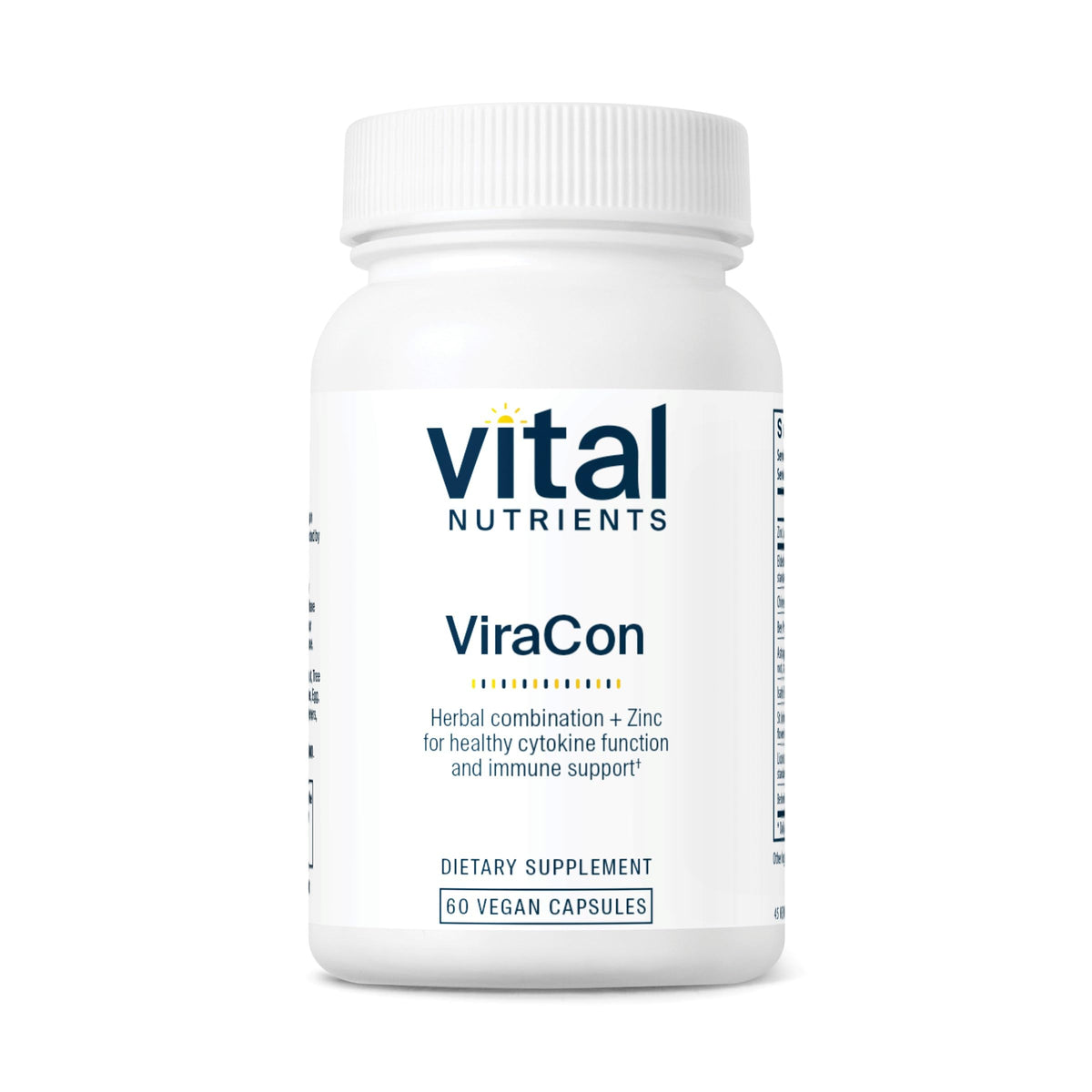 Vital Nutrients ViraCon bottle front for daily immune support.