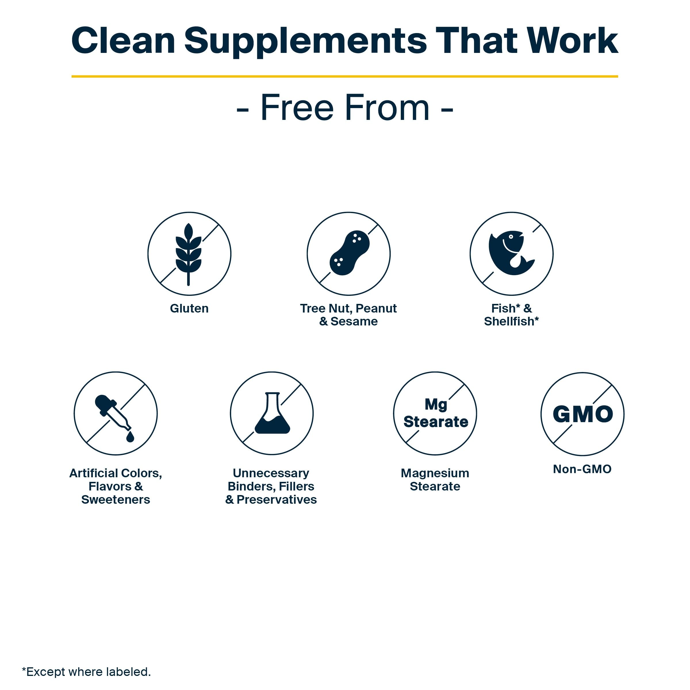 Vital Nutrients Vitamin A non-GMO and allergen-free seal on bottle