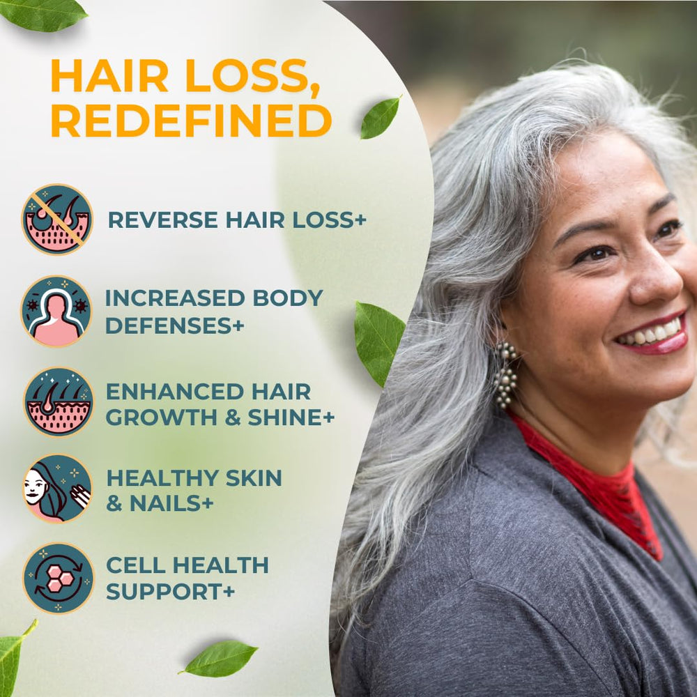 VITAL NUTRITIVE Vital Hair Complex packaging front highlighting gluten-free and hormone-free formula.