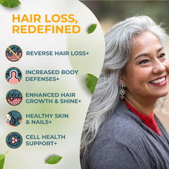 VITAL NUTRITIVE Vital Hair Complex packaging front highlighting gluten-free and hormone-free formula.