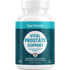 Vital Nutritive Vital Prostate Support bottle on a counter for daily health support