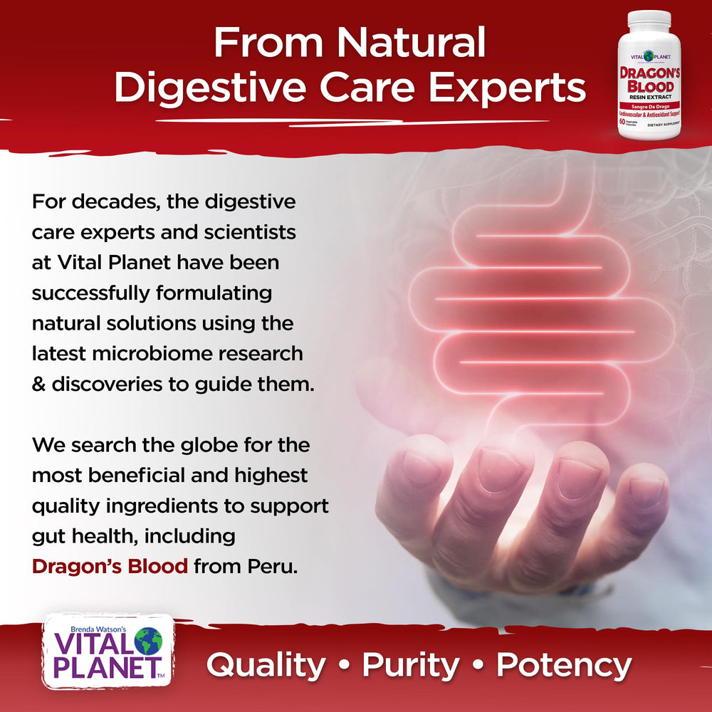 Label close-up confirms vegan, non-GMO Dragon's Blood capsules