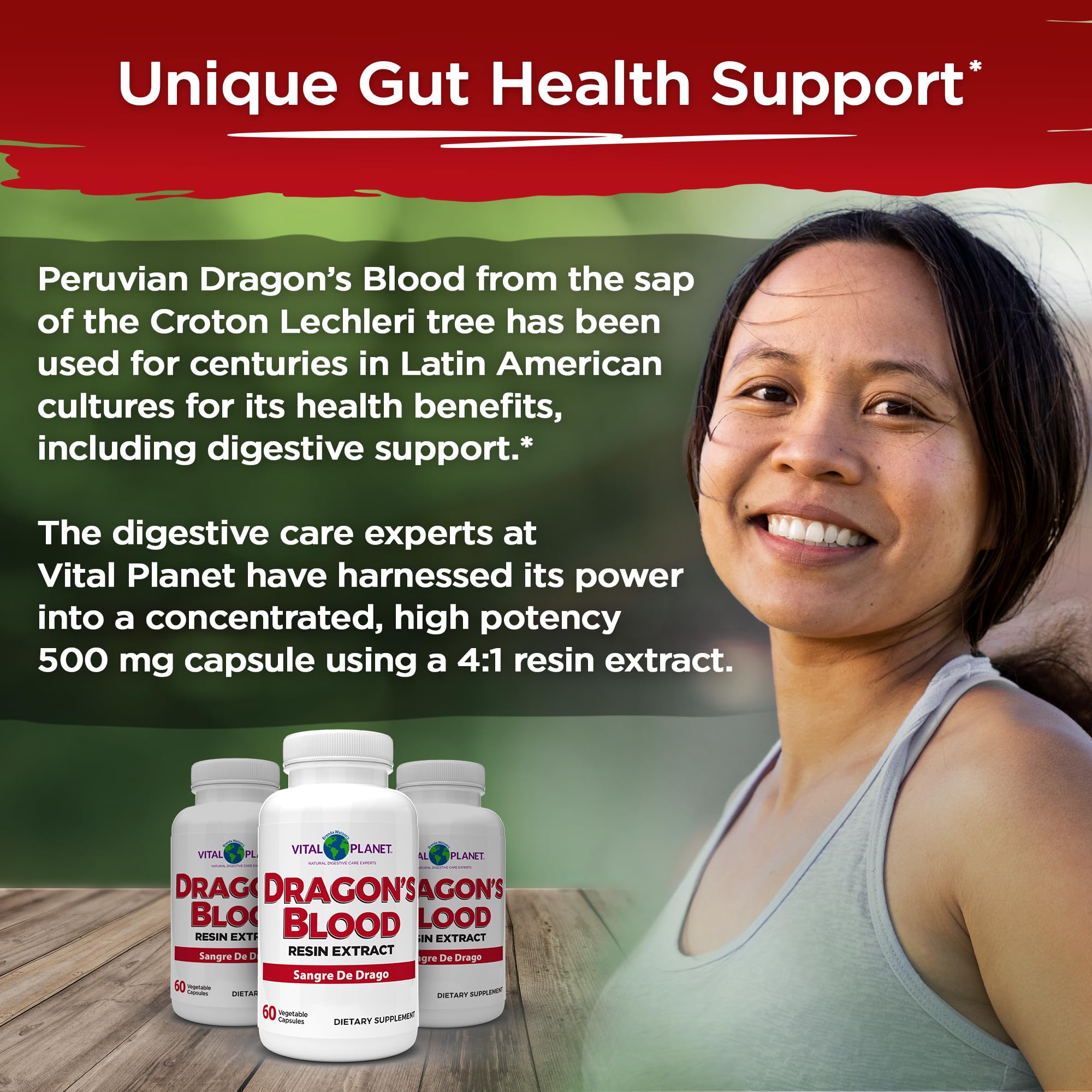 Packaging emphasizes sustainably sourced Peruvian Dragon's Blood resin for mindful wellness