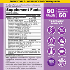Vital Planet Vital Flora capsules closeup showing high potency probiotic capsules