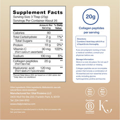 Vital Proteins Collagen Peptides Advanced vanilla powder dissolving in hot or cold drink.