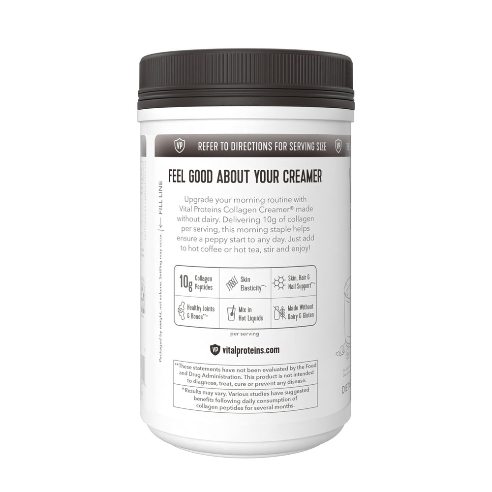 Vital Proteins ingredients label close-up highlights bioavailable collagen peptides