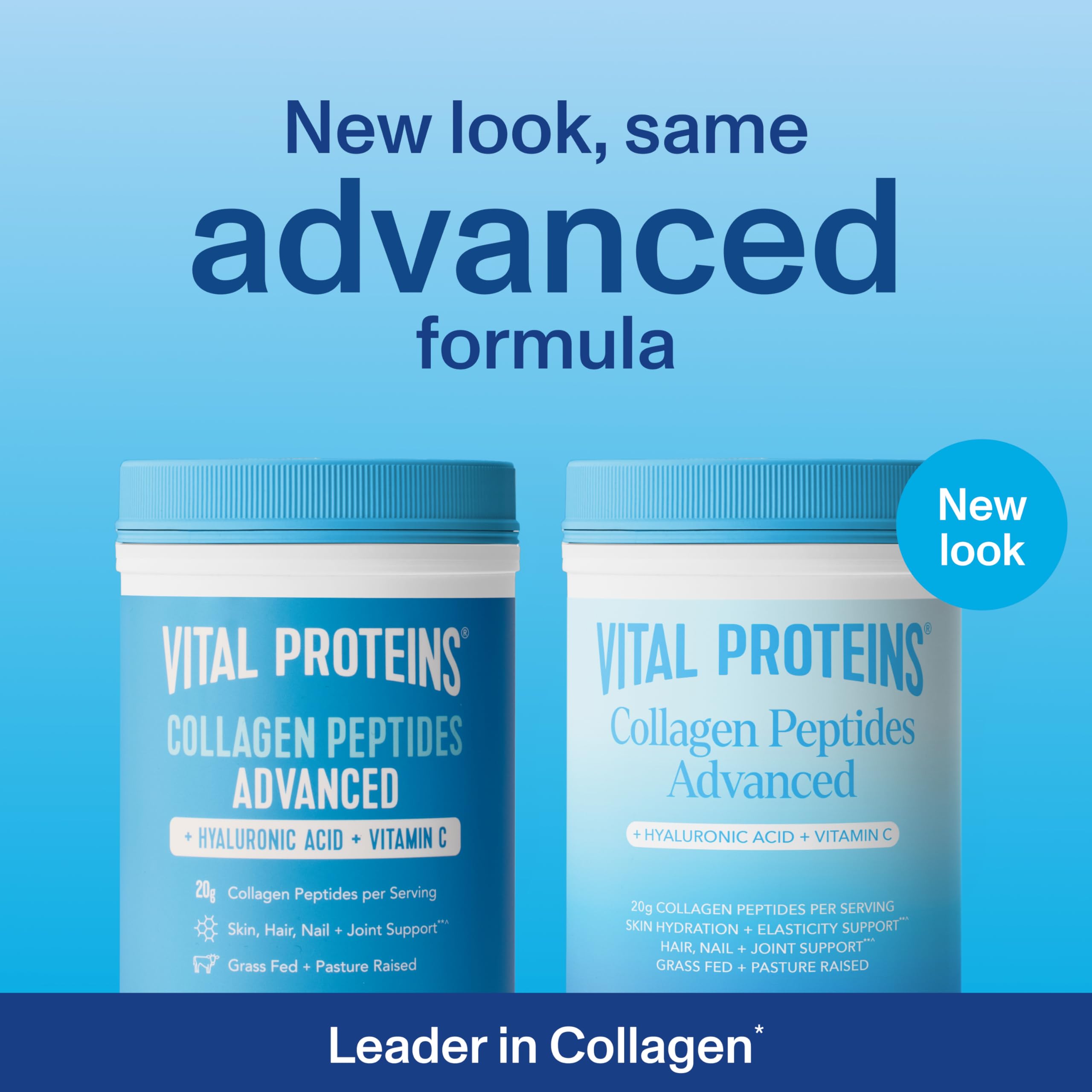 Vital Proteins collagen peptides powder scoop-dispensing; precise serving for consistency.