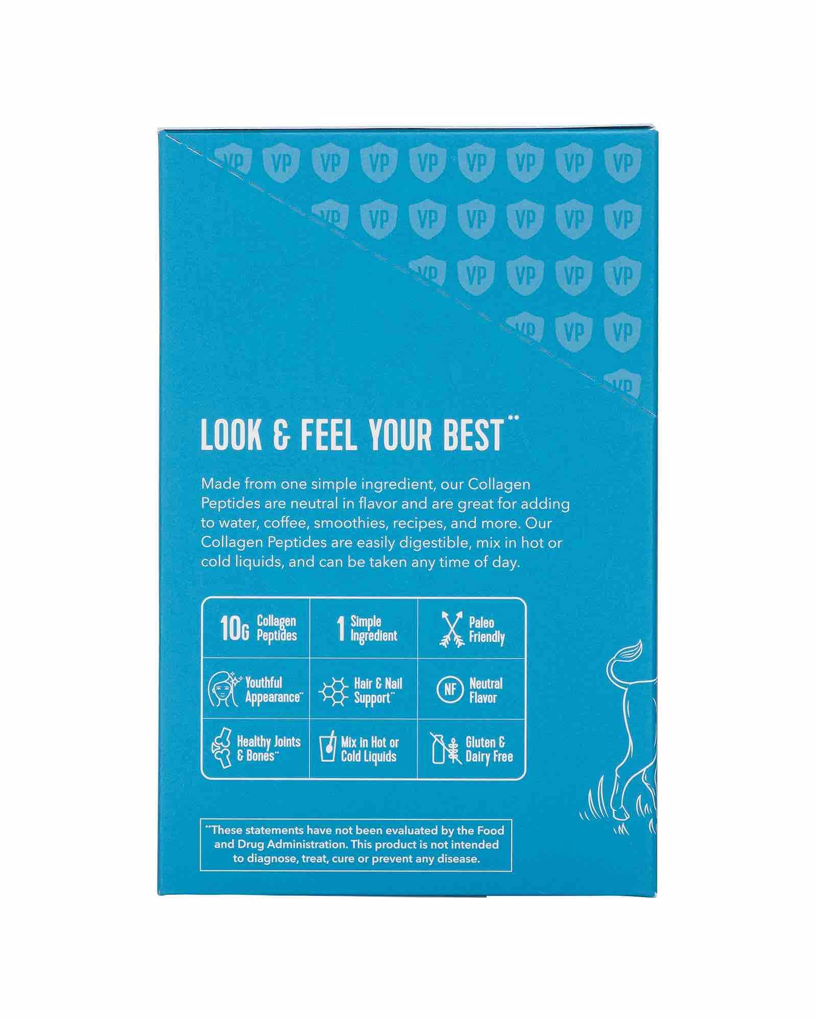 Scoop inside the Vital Proteins Collagen Peptides box for precise serving