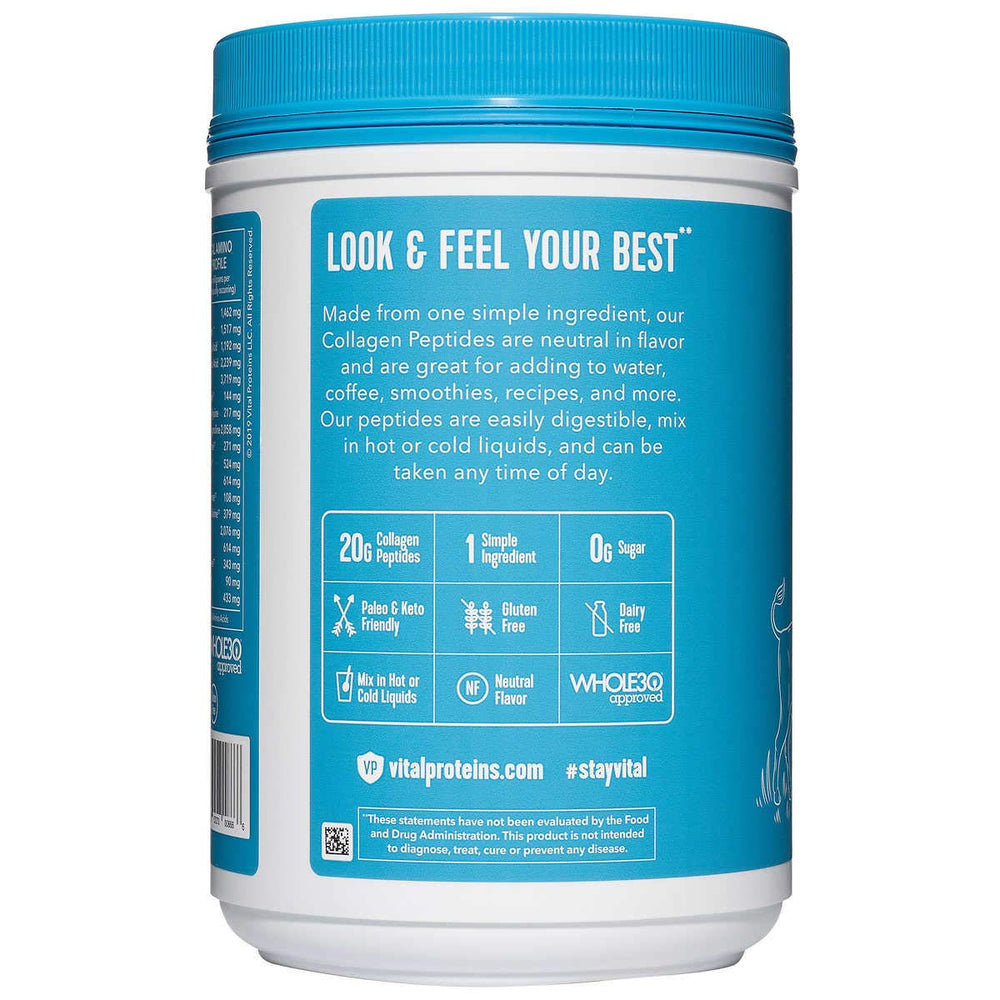 Vital Proteins Collagen Peptides scoop for easy daily dosage and mixability.