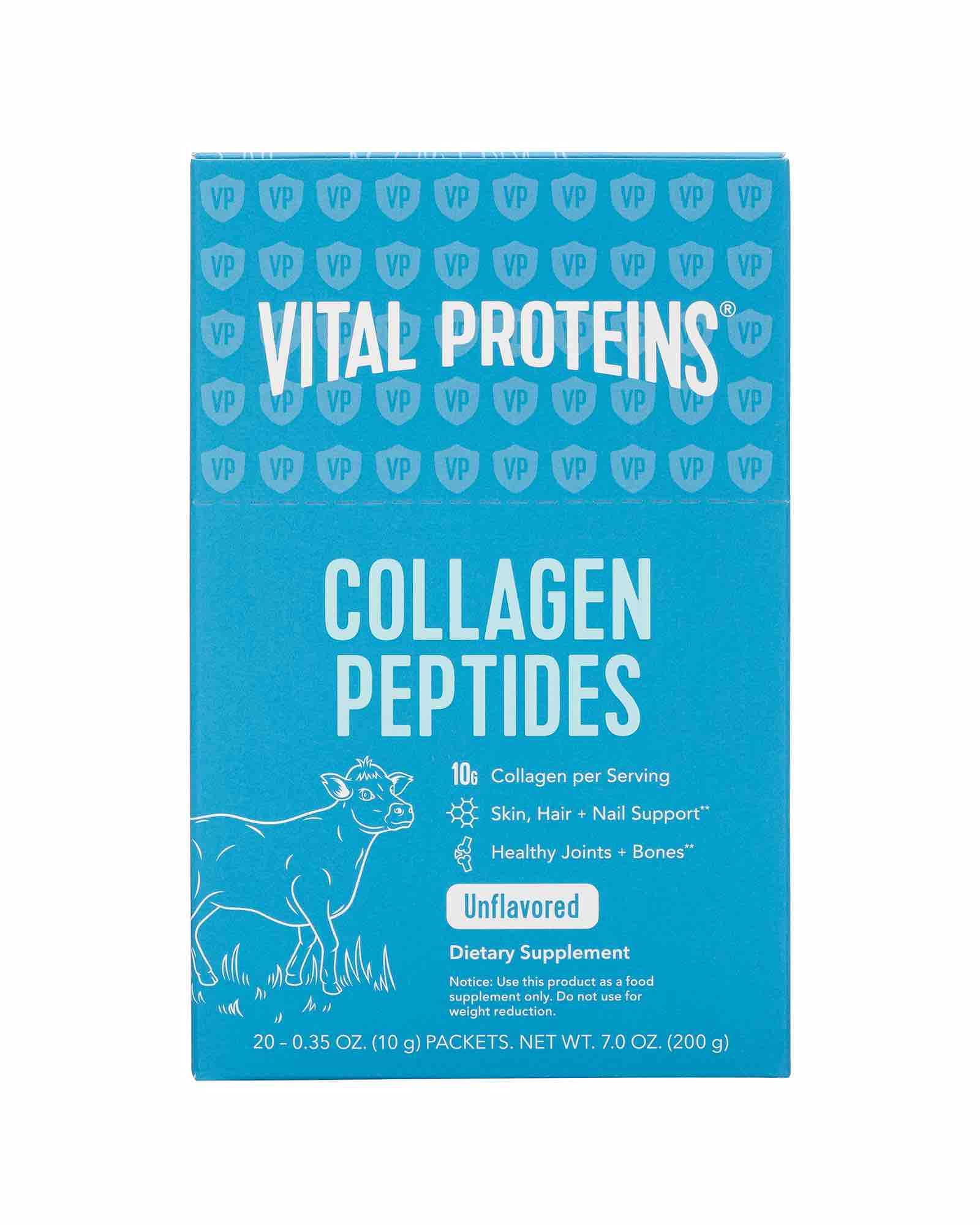 Vital Proteins Collagen Peptides tub front view for daily protein support