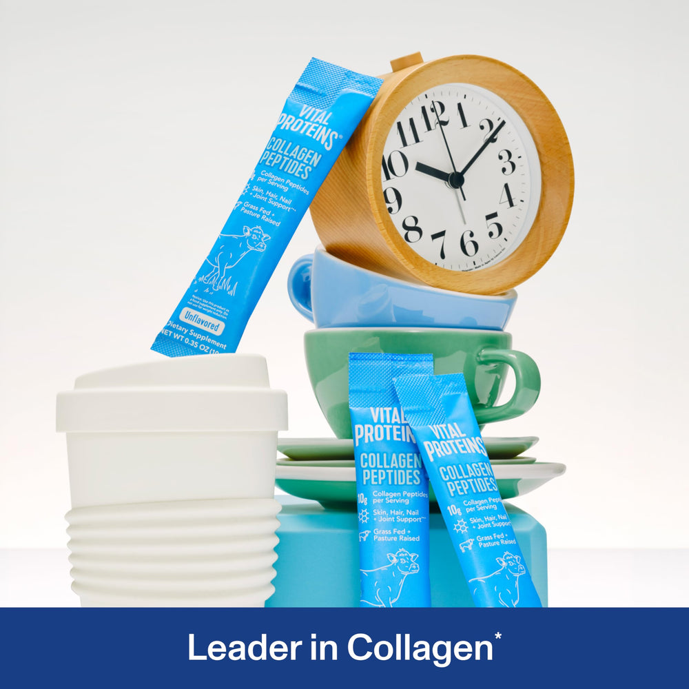 Vital Proteins unflavored collagen packets for hot or cold drinks