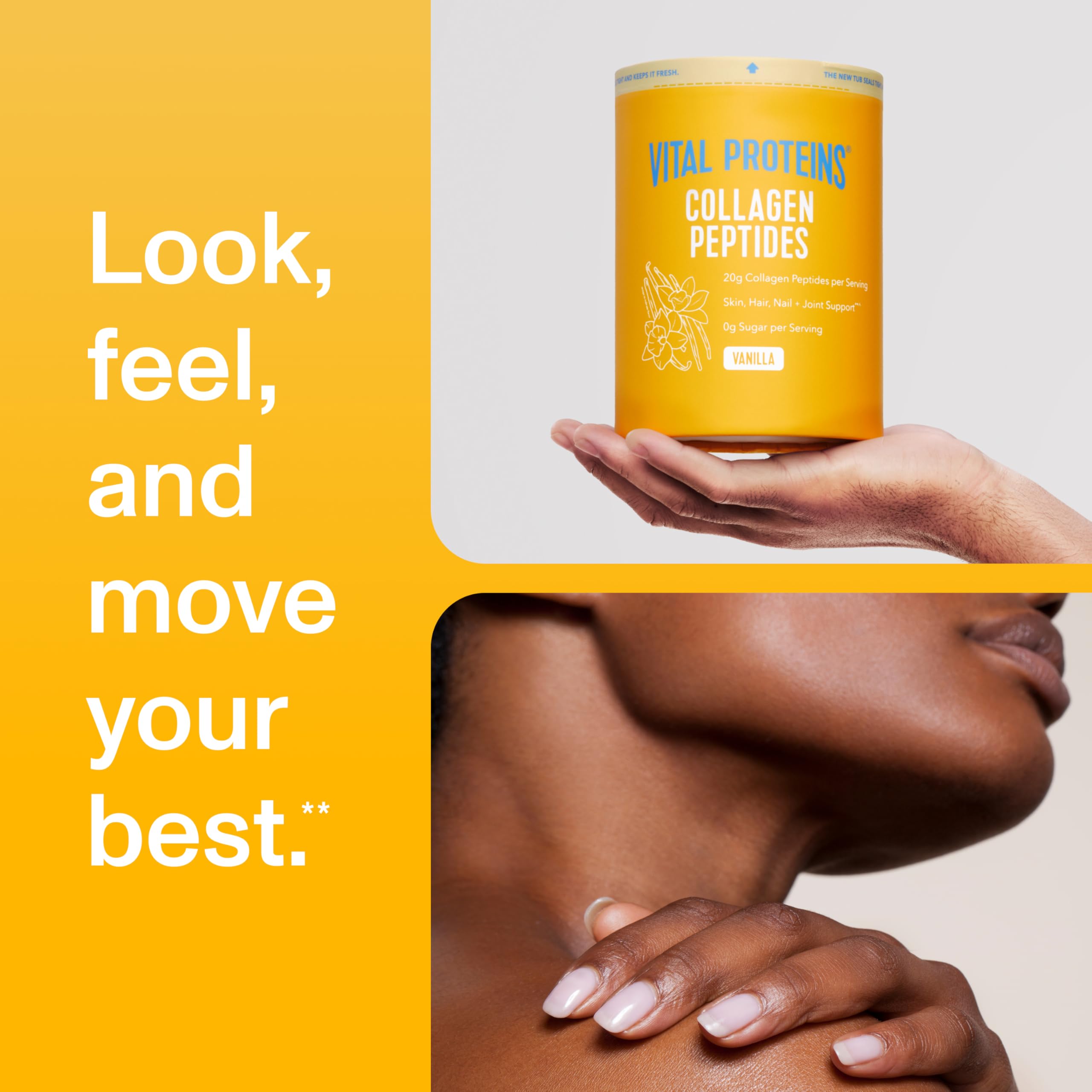 Vital Proteins collagen peptides vanilla aroma in beverage enhancing flavor