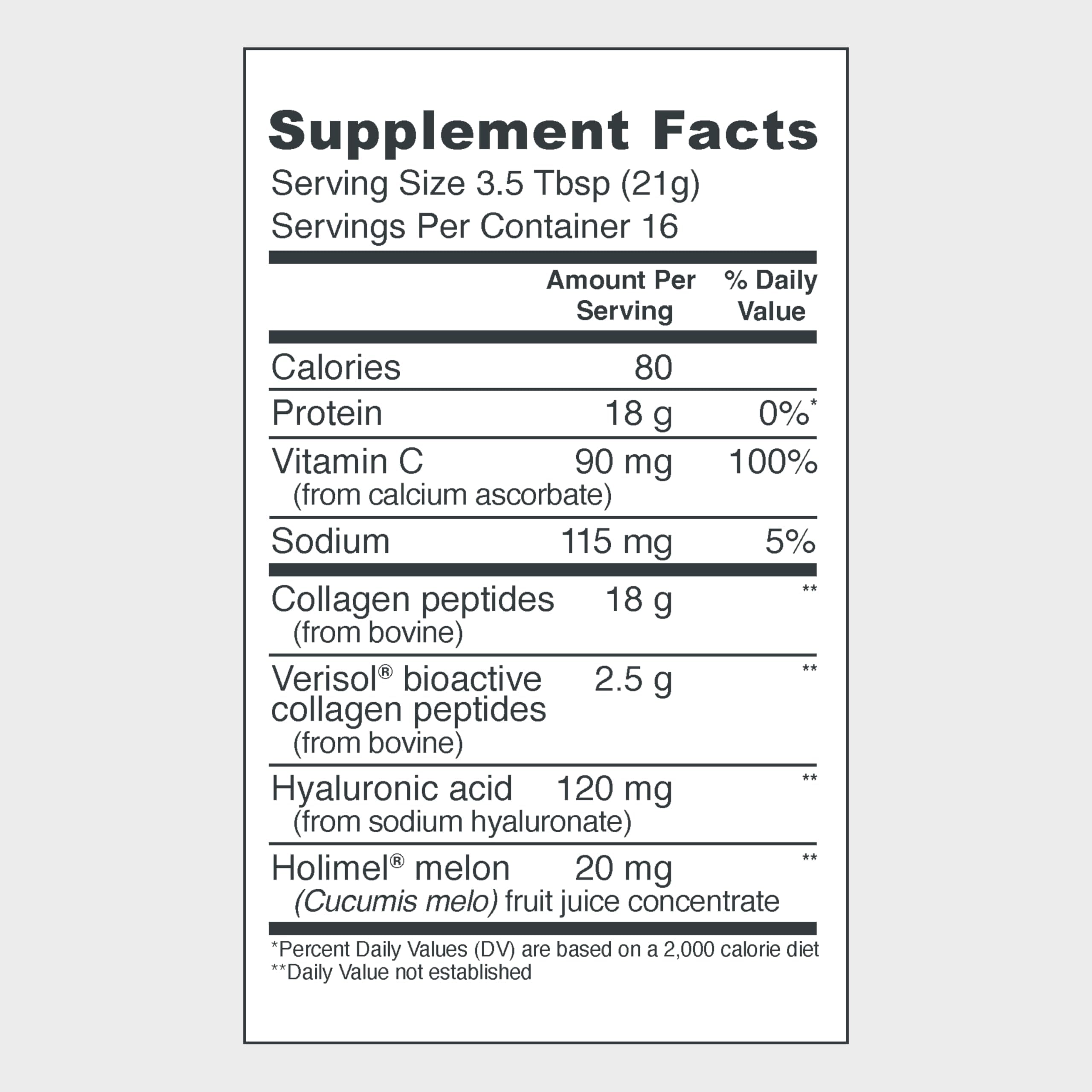 Vital Proteins Collagen Peptides dissolving powder with glass for easy daily mix