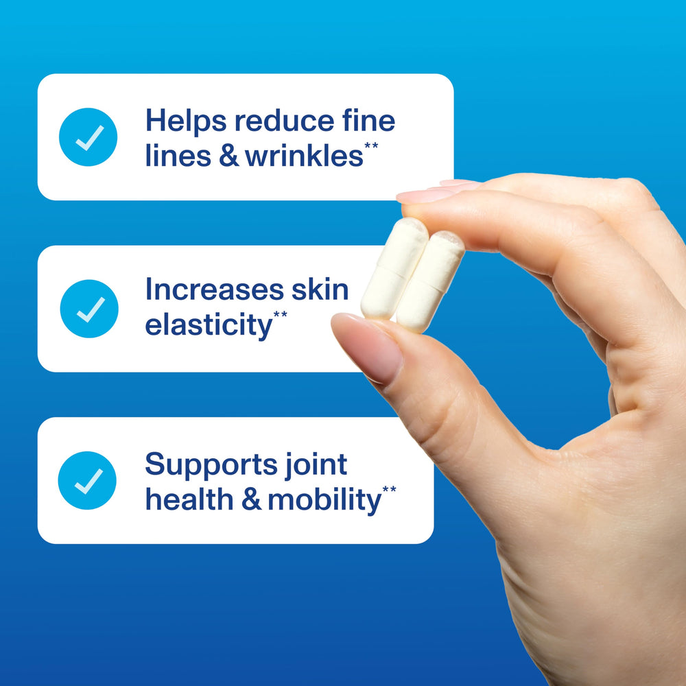 Vital Proteins Enhanced Collagen on-the-go packaging conveys portable daily compatibility.