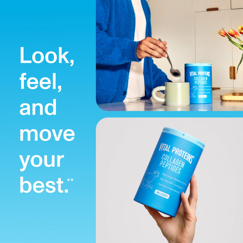 Vital Proteins collagen peptides help with joint and bone wellness in powder form.