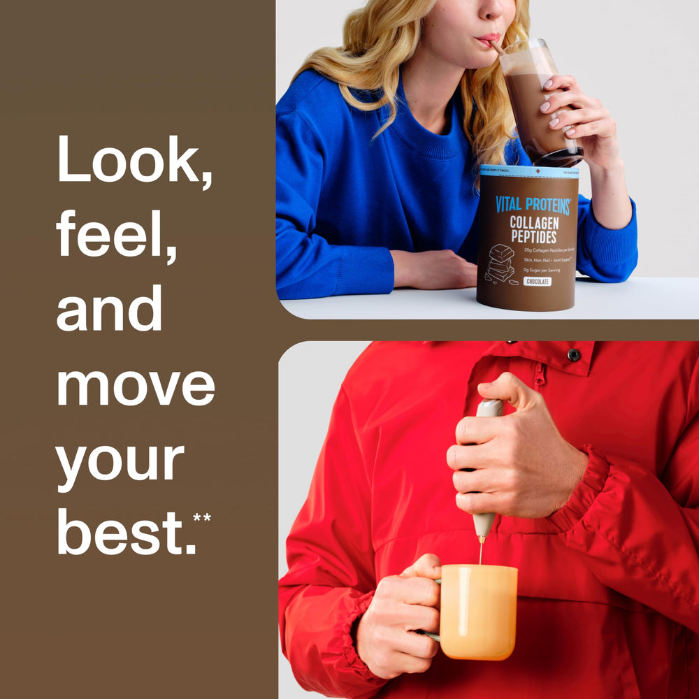 Vital Proteins canister on shelf for keto-friendly nutrition.