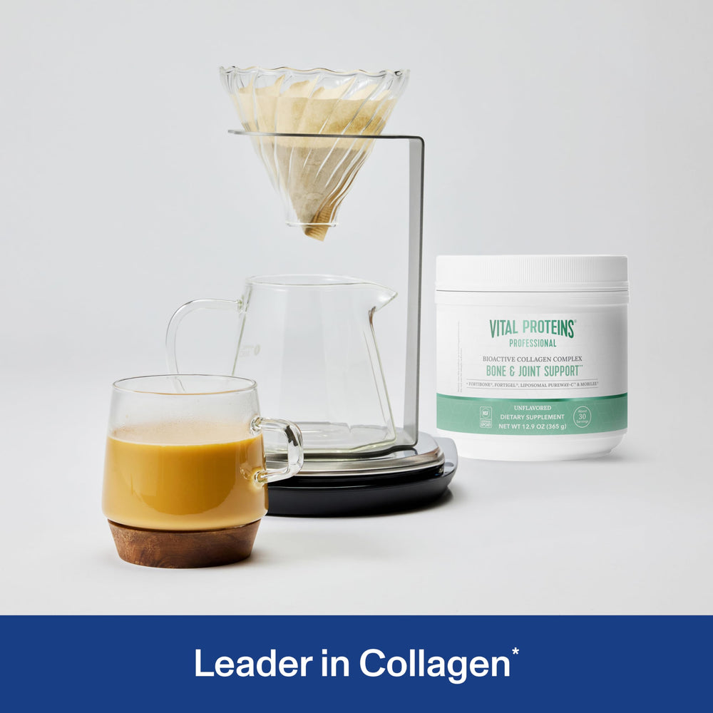 Vital Proteins Professional Bioactive Collagen Complex label close-up for joint support