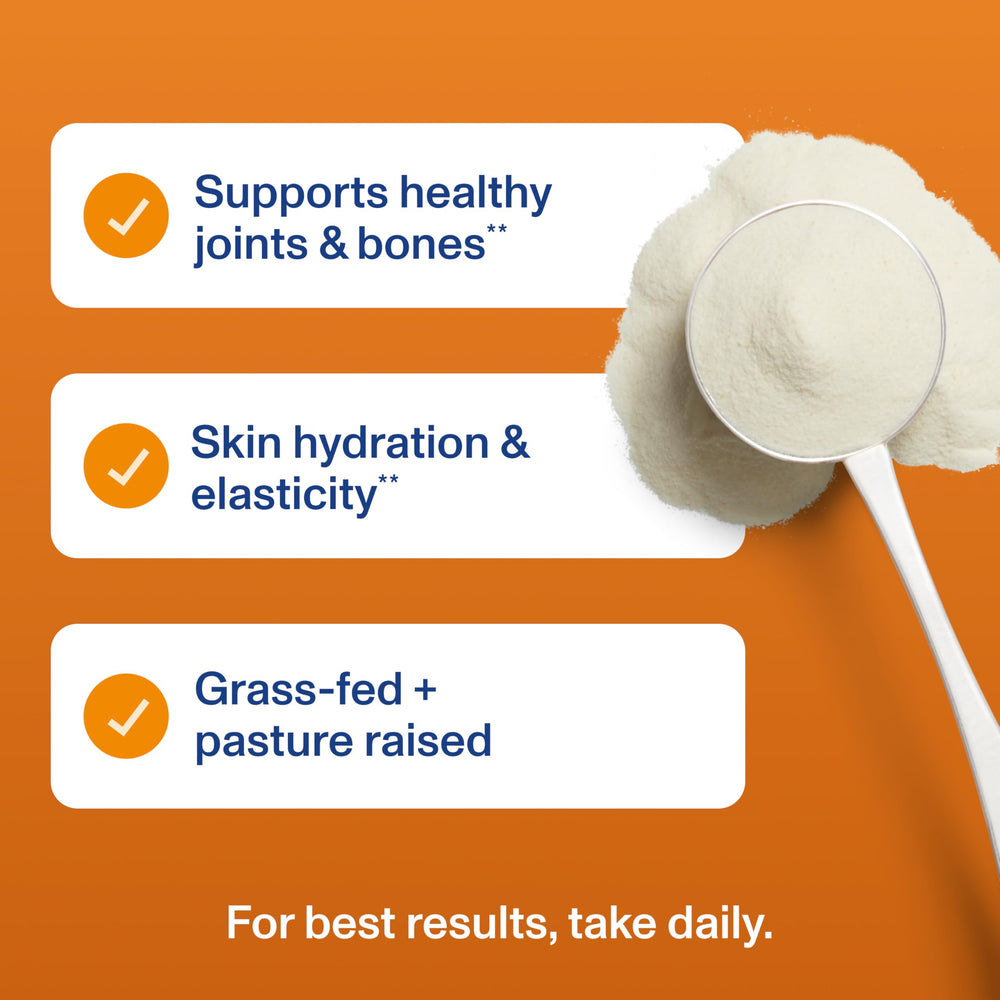 Vital Proteins pumpkin spice collagen bottle with autumn decor