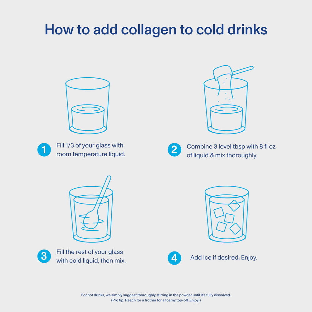 Vital Proteins Salted Caramel Collagen Peptides ready to stir into hot or cold drinks