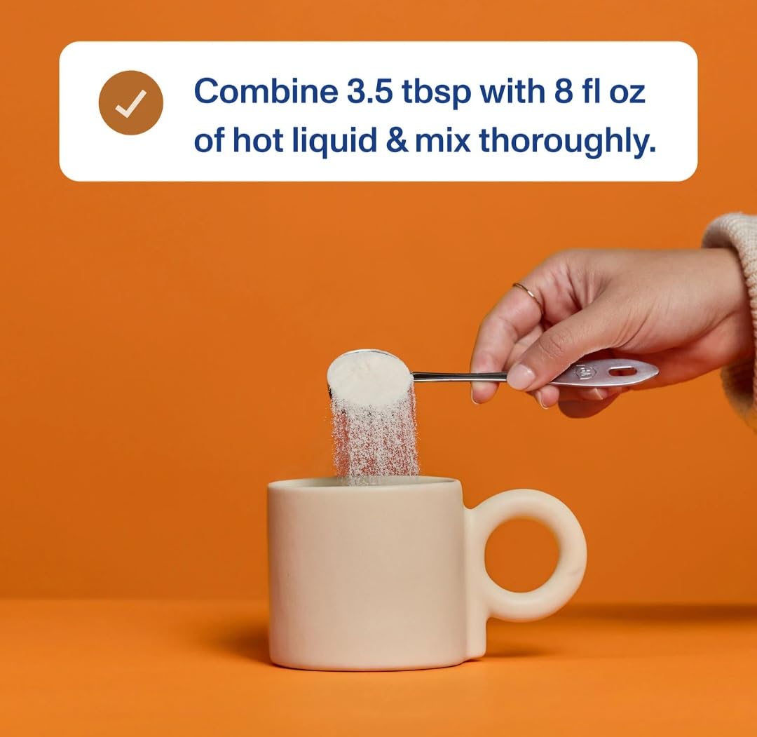 Vital Proteins Salted Caramel powder mixed into coffee for flavor and daily nourishment.