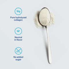 Vital Proteins unflavoured collagen peptides poured into glass for versatile beverage additions