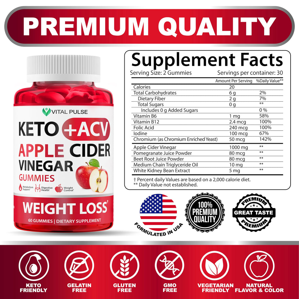 Vital Pulse Keto ACV Gummies on kitchen counter, accessible daily wellness snack.