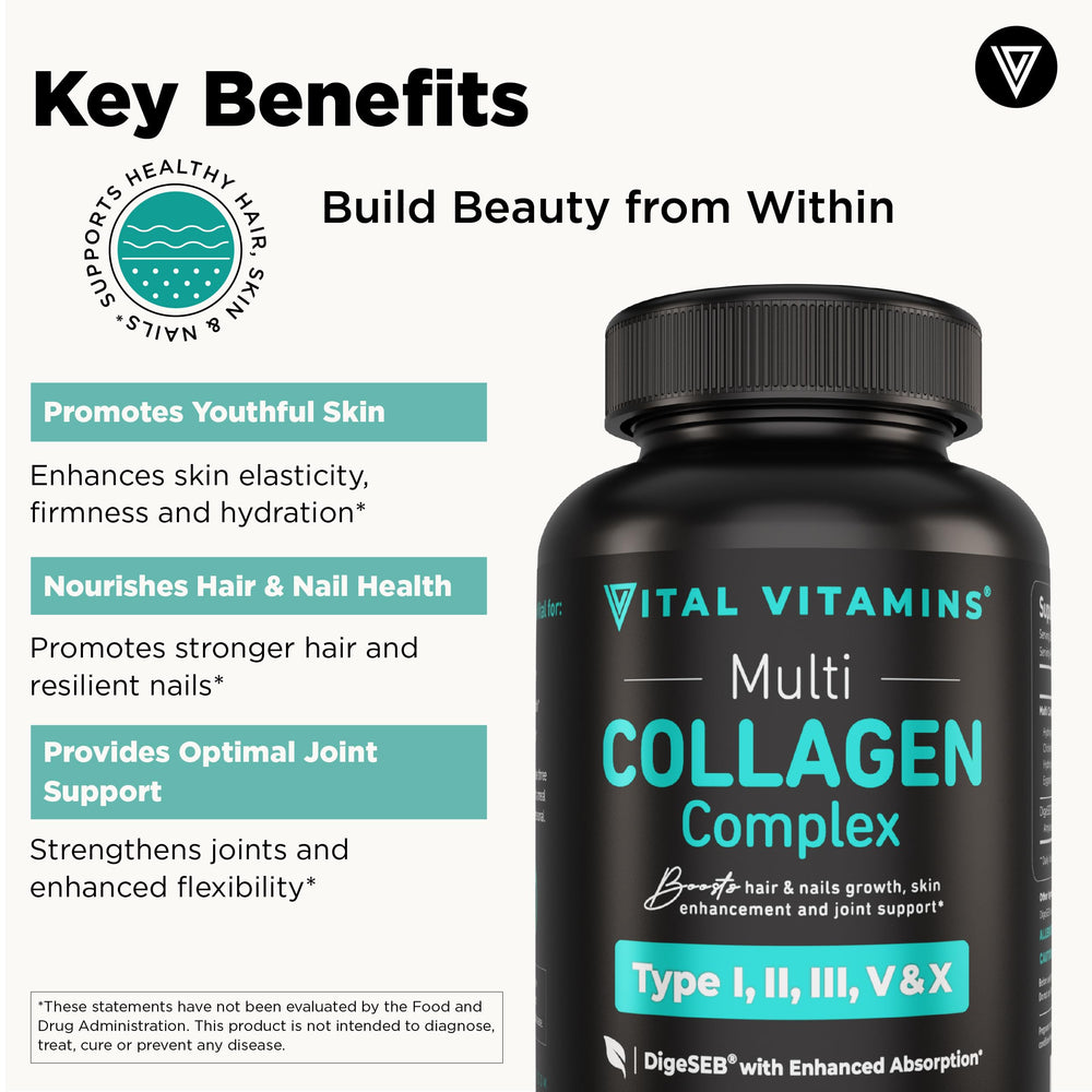 Vital Vitamins bottle label highlights grass fed and non GMO sourcing.