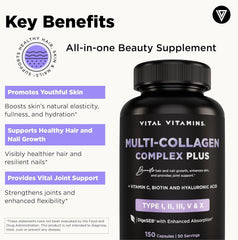 Vital Vitamins Multi Collagen Plus packaging design and branding