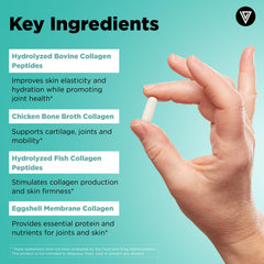 Vital Vitamins Multi Collagen pour-action showing quick intake in a moment.