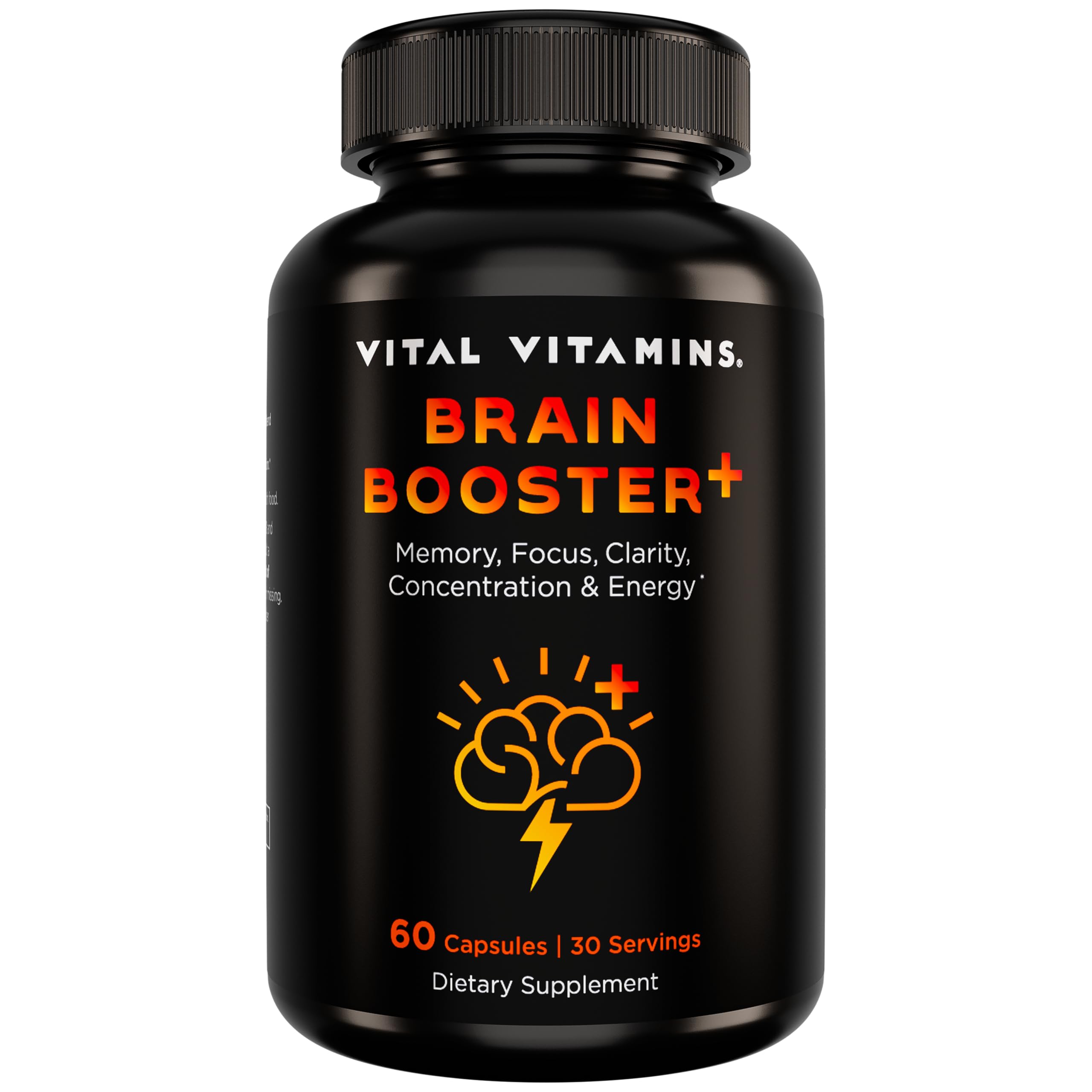 Vital Vitamins nootropic brain supplement hero bottle promoting cognitive support