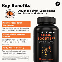 Vital Vitamins Lion's Mane mushrooms highlighting natural cognitive support and memory aid
