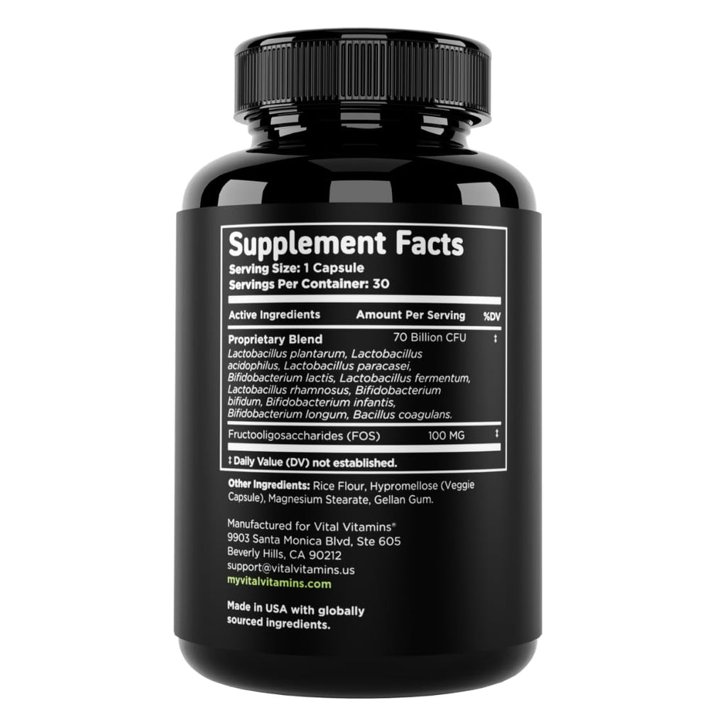 Vital Vitamins Probiotic supports digestive comfort in everyday routines