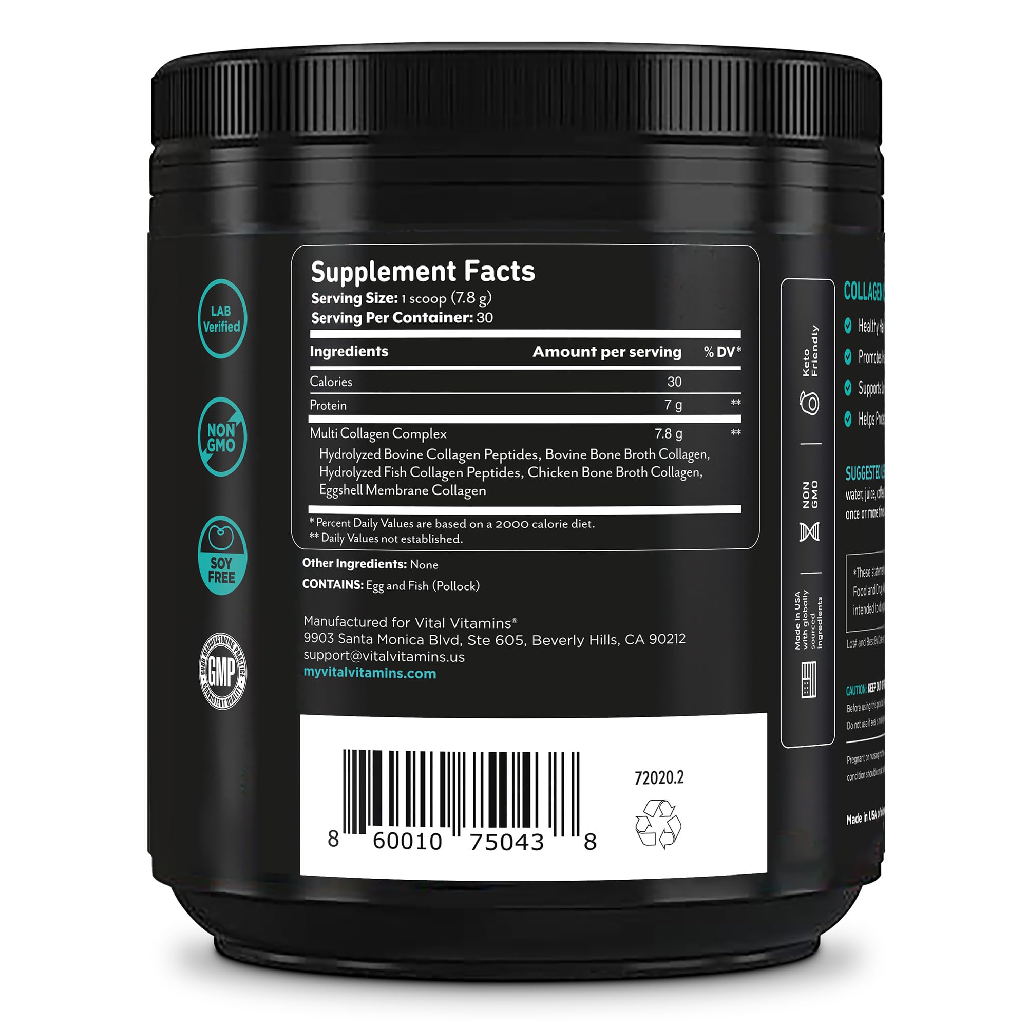 Vital Vitamins unflavored powder mixes into recipes without altering flavor