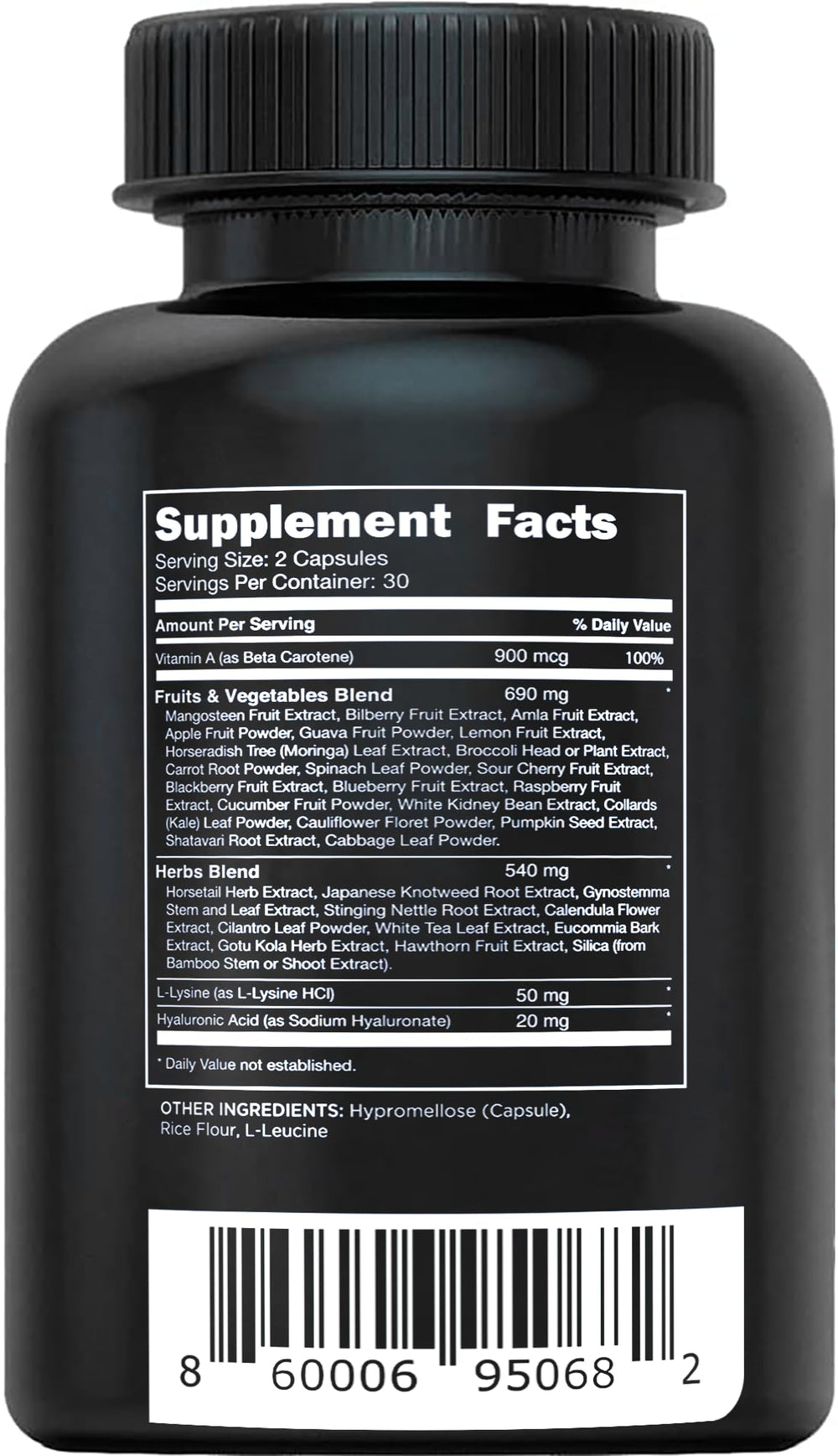 Vital Vitamins Vegan Collagen Booster 60 capsules packaging supports convenient daily regimen