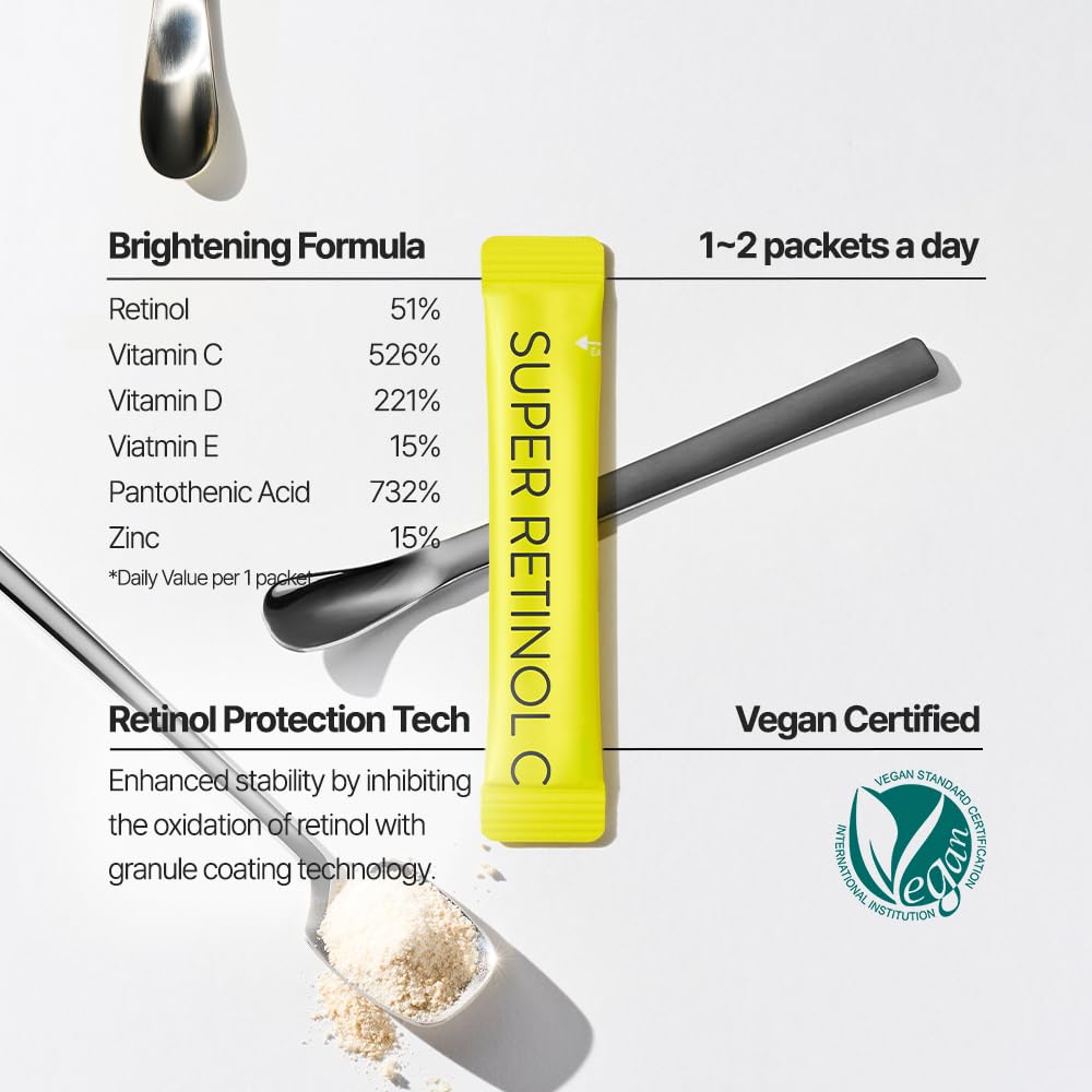 VITALBEAUTIE Super RetinolC flavor citrus mango offers a pleasant daily boost.