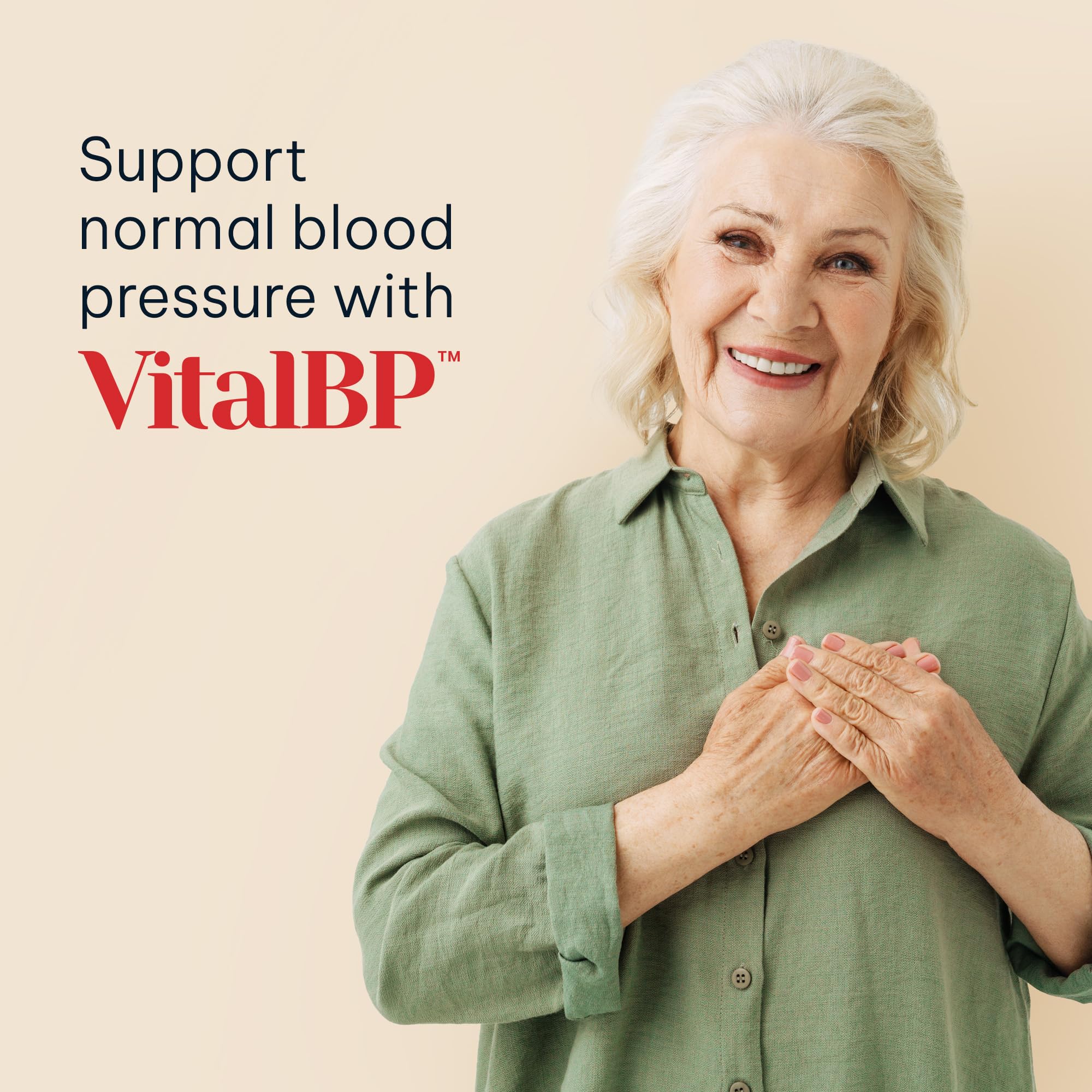 VitalBP cacao chips with capsules indicating antioxidant support