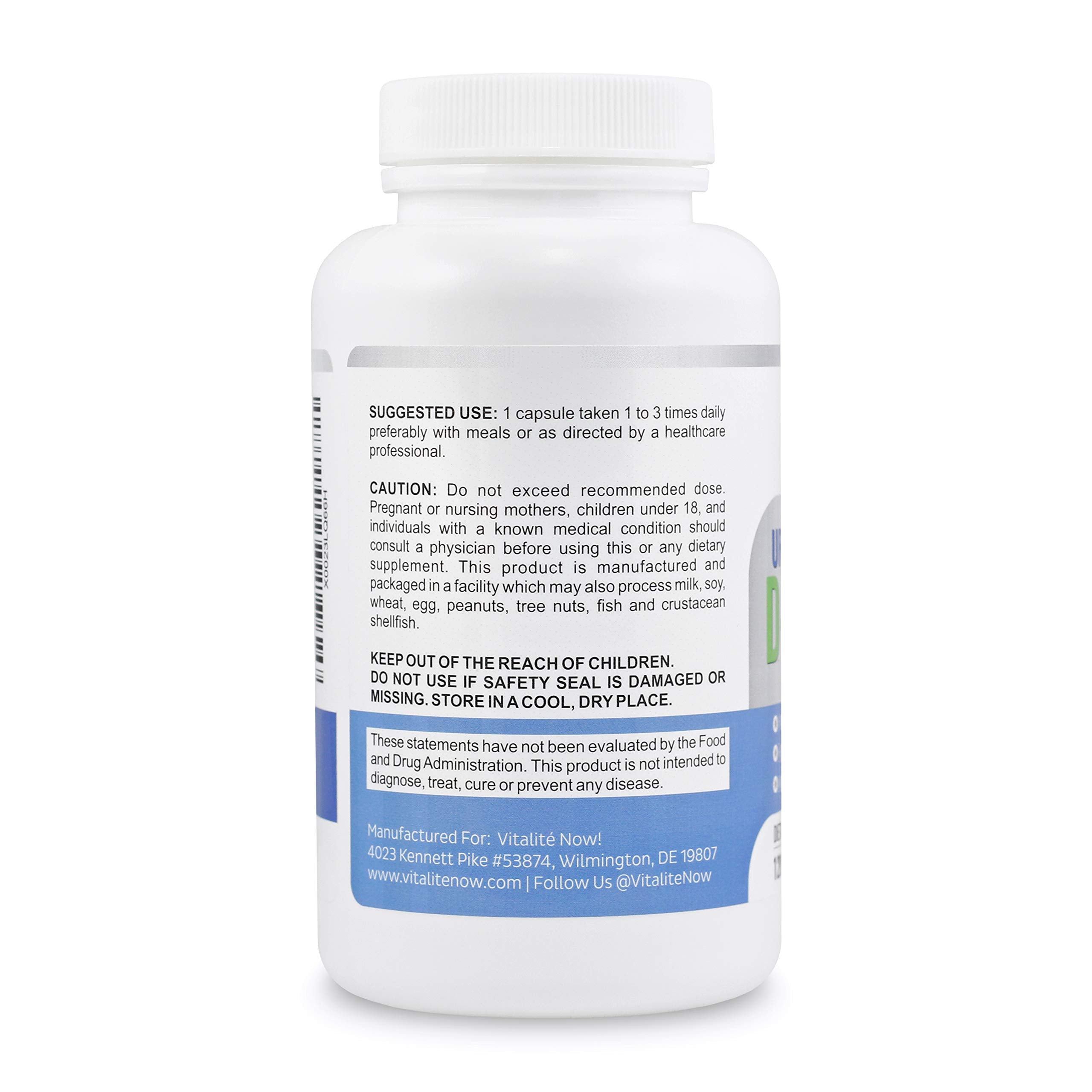 Vitalité Now daily-use bottle suggests routine urinary health maintenance