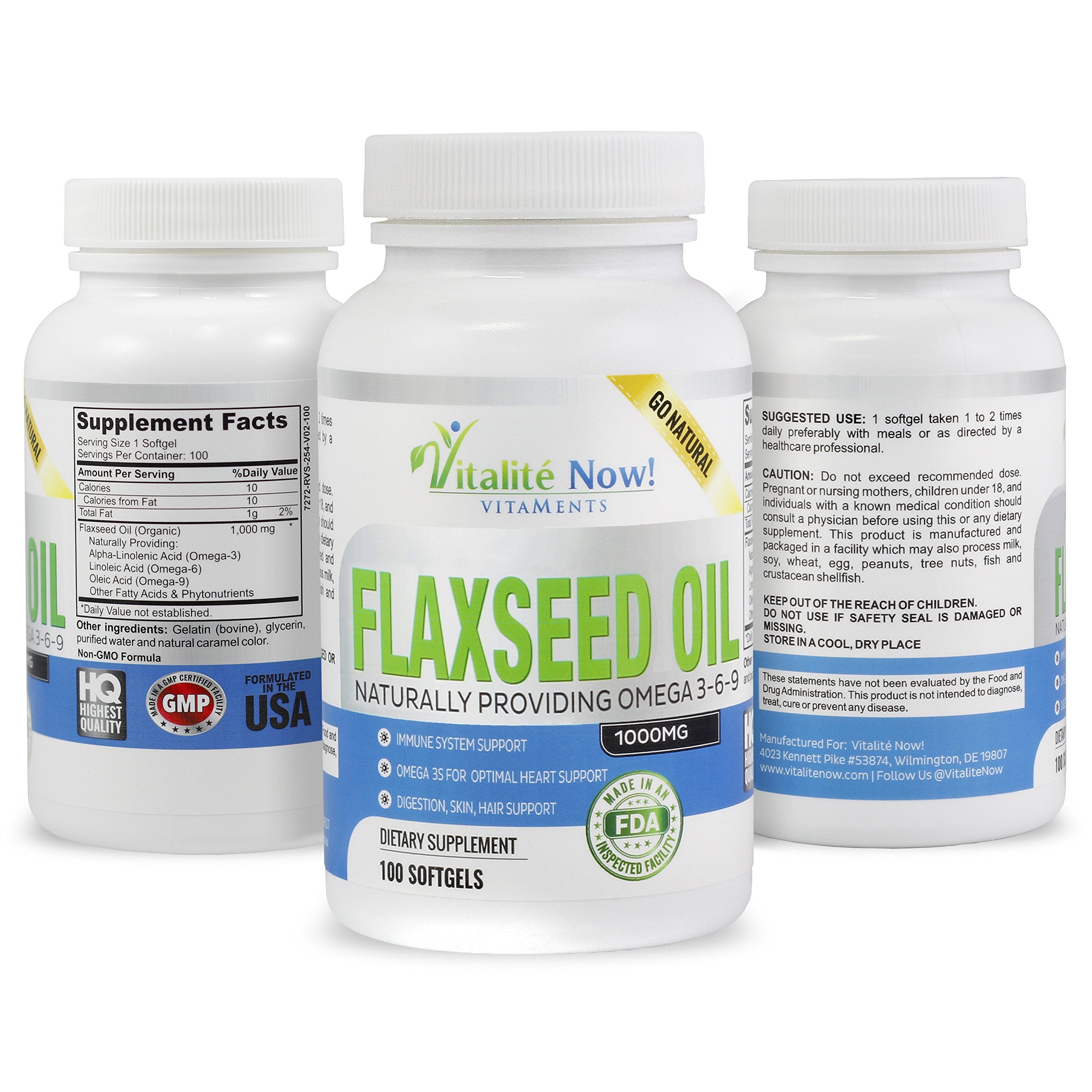 Vitalité Now Upsize softgels laid out for easy daily omega-3-6-9 intake.