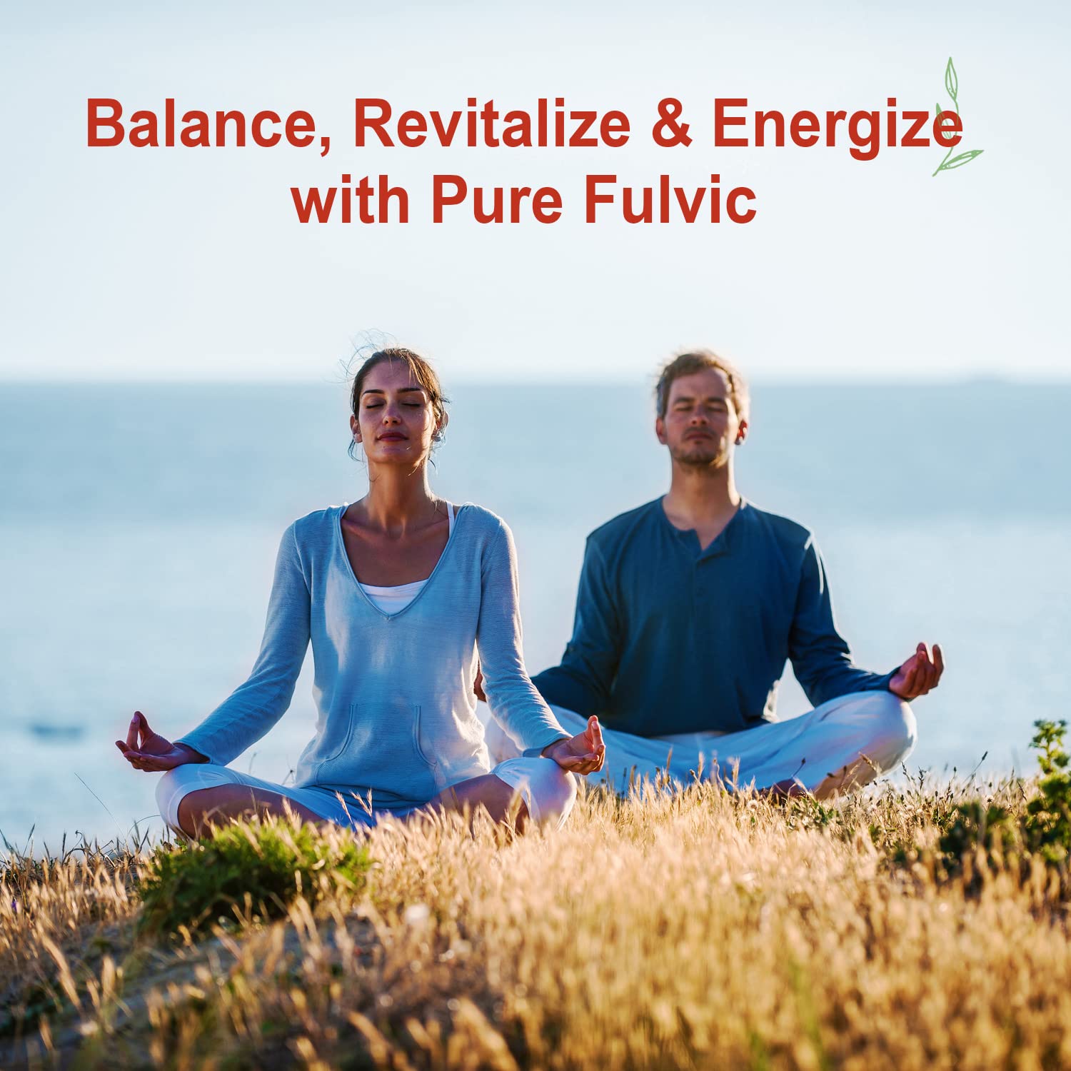 Lifestyle scene highlighting vitality and daily wellness with Vital Earth Minerals fulvic liquid.