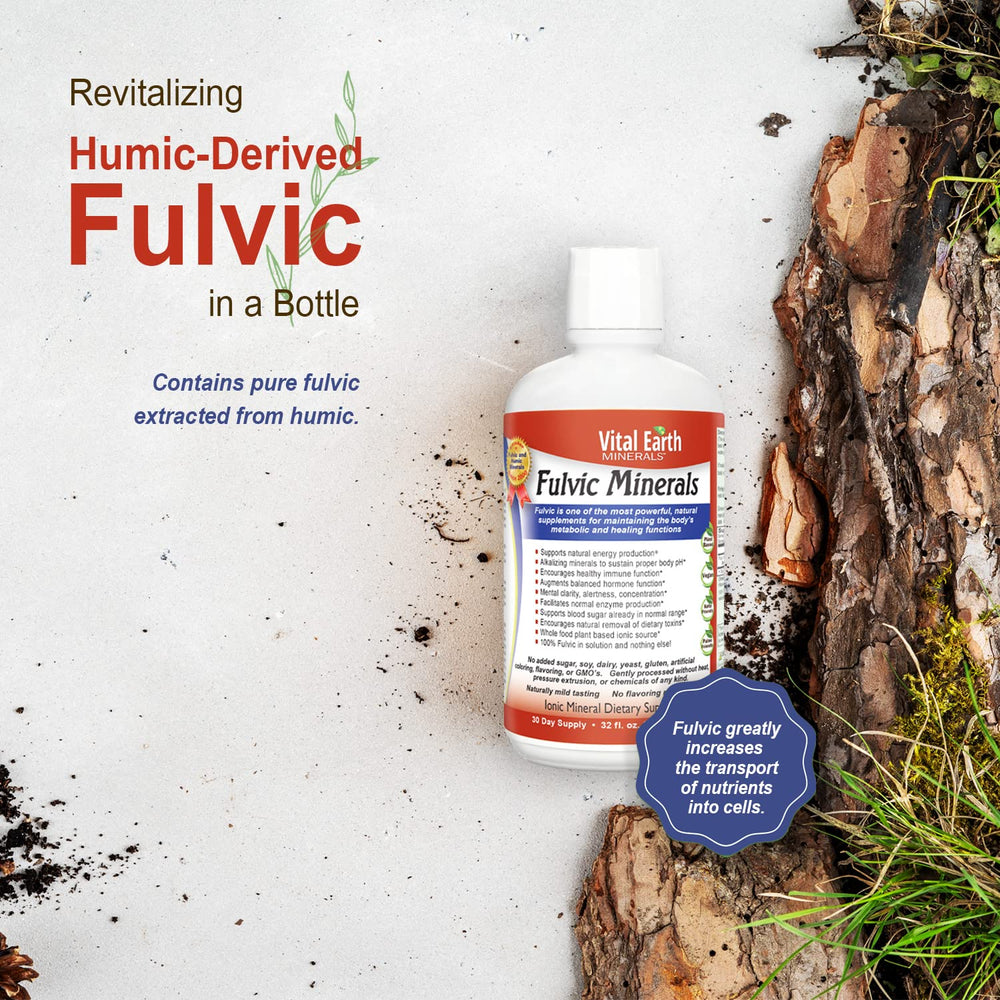 Mixing Vital Earth Minerals fulvic liquid into a glass for hydration and mineral intake.